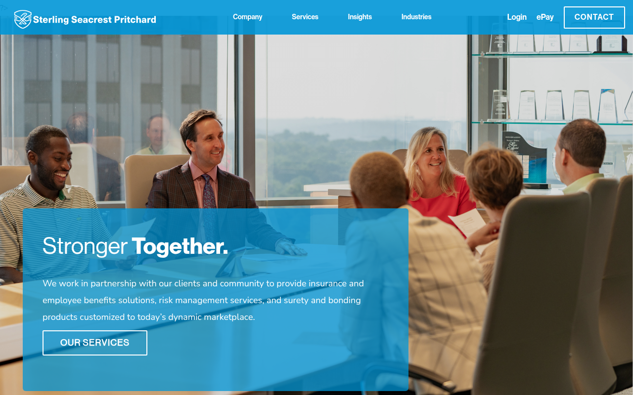 Website preview for Sterling Seacrest Pritchard